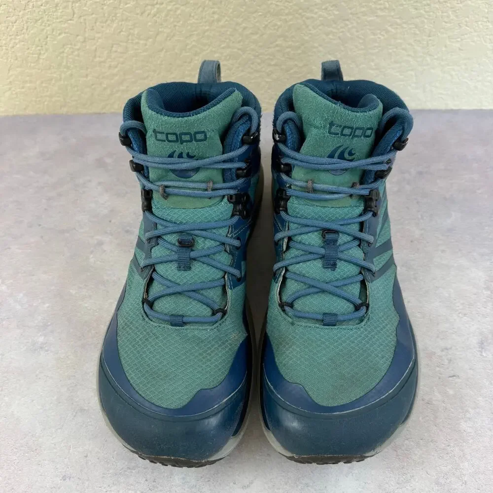 Topo Athletic Boots Womens 9.5 Trailventure 2 WP Blue Hiking Replacement Insoles
